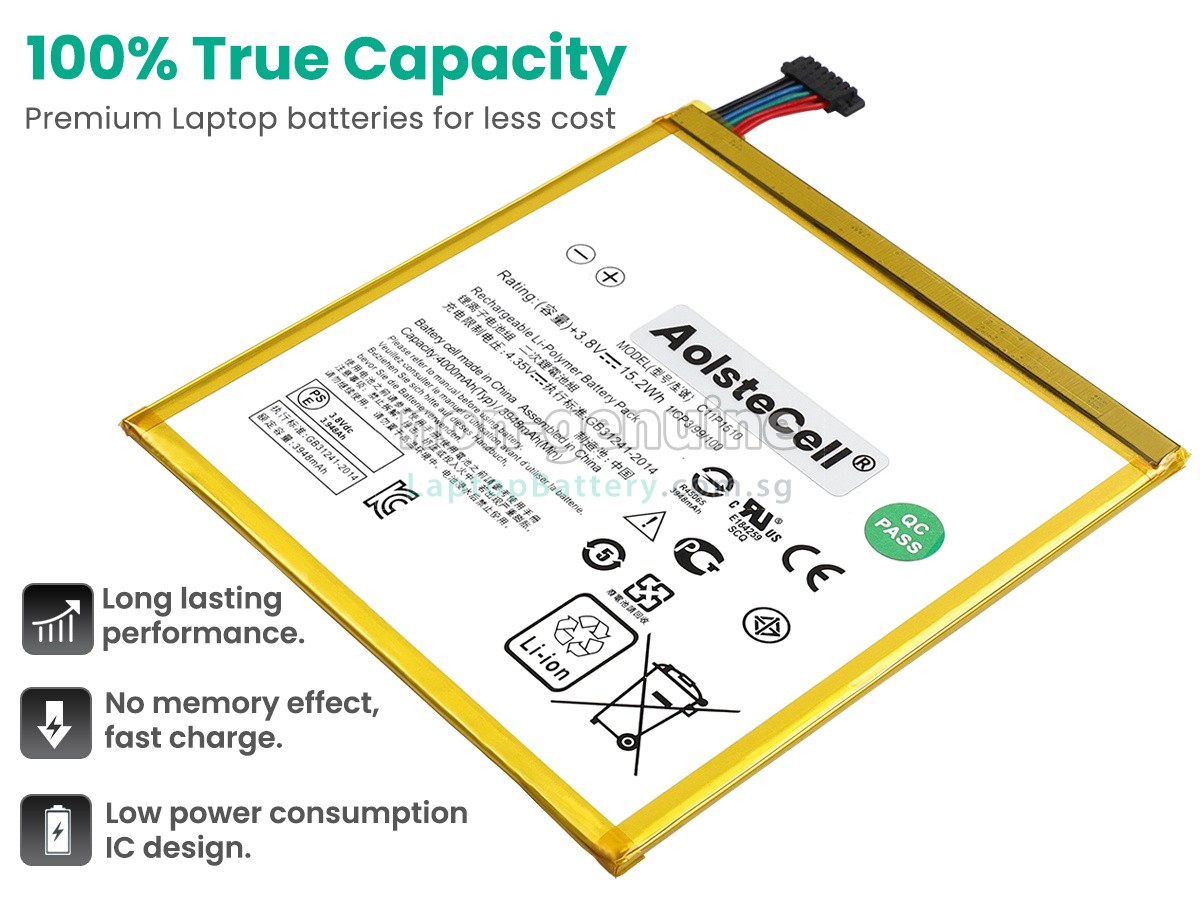 replacement Asus ZENPad S 8.0 Z580CA-1A047A battery