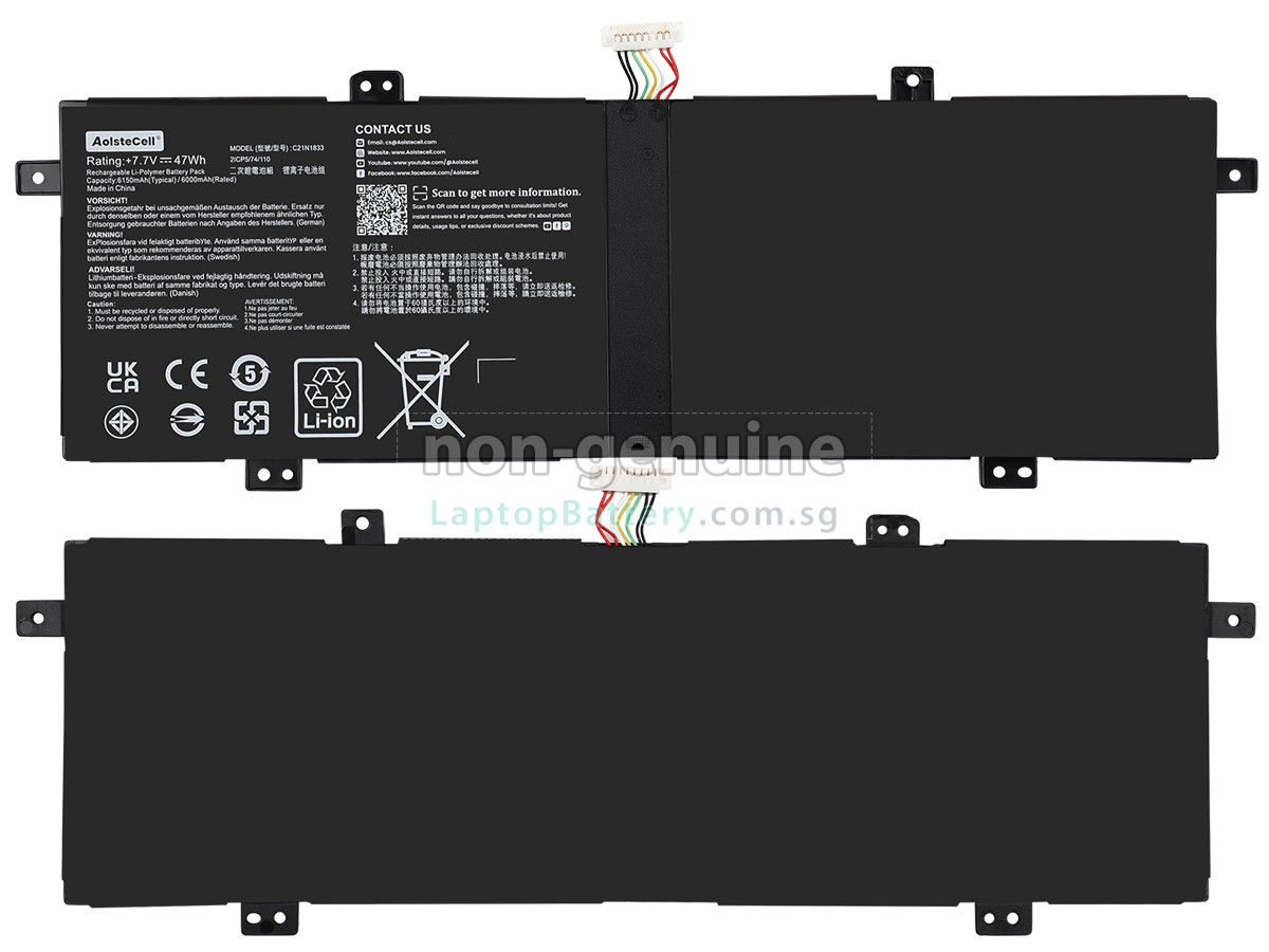 replacement Asus ZenBook UX431FA-AN001T battery