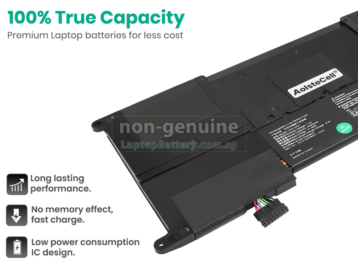 replacement Asus ZenBook UX21E-DH52 battery