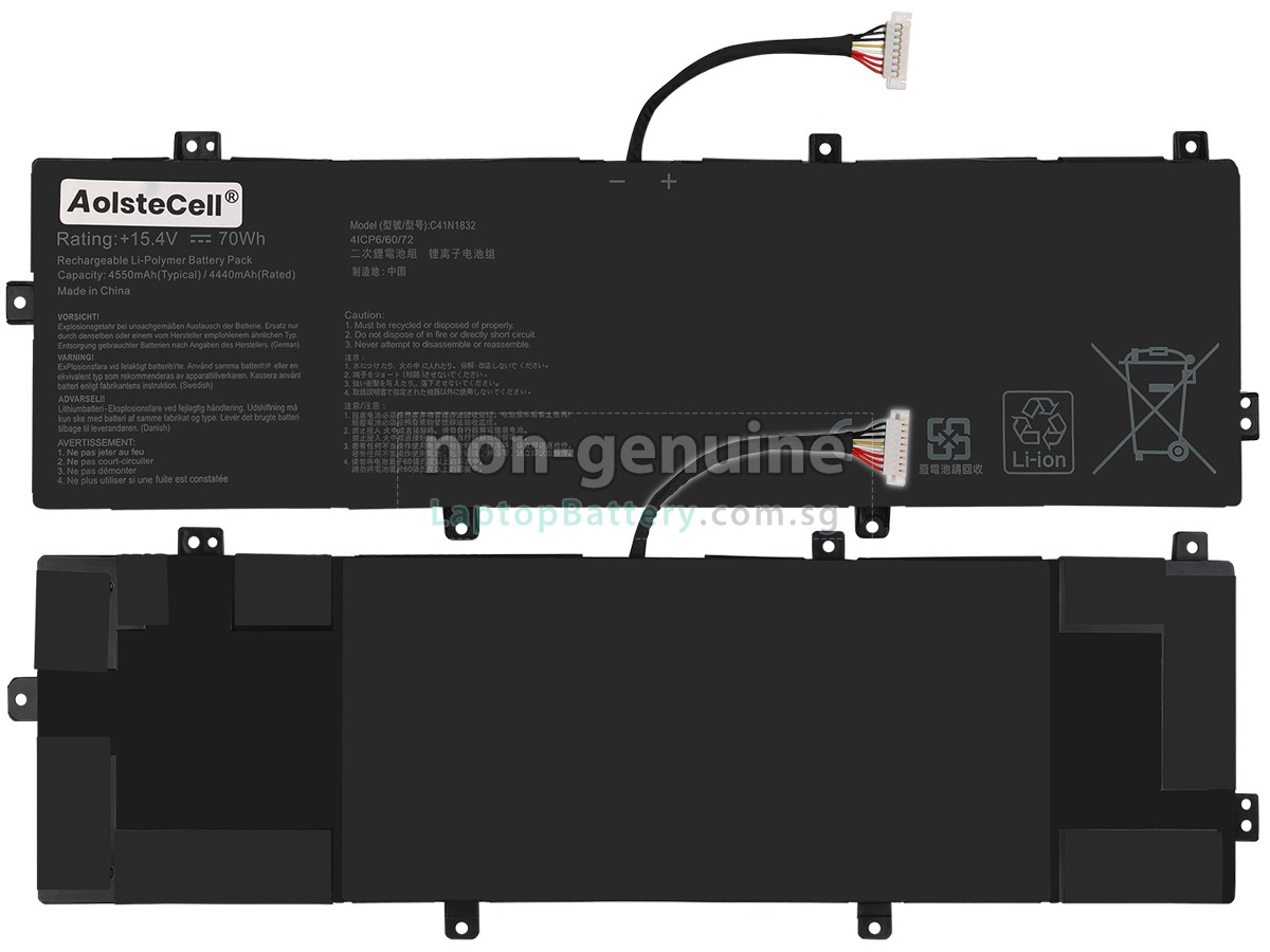 replacement Asus C41N1832(4ICP6/60/72) battery