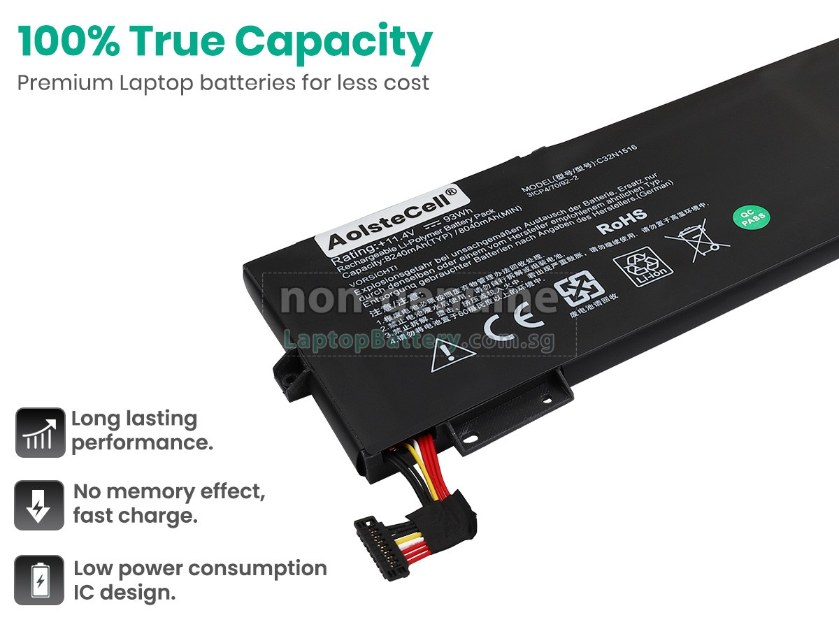 replacement Asus Rog G701VIK-BA063T battery