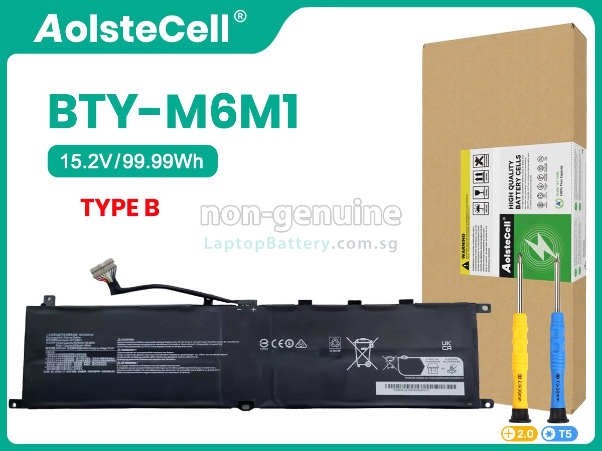 replacement MSI STEALTH GS77 12UHS-080PL battery