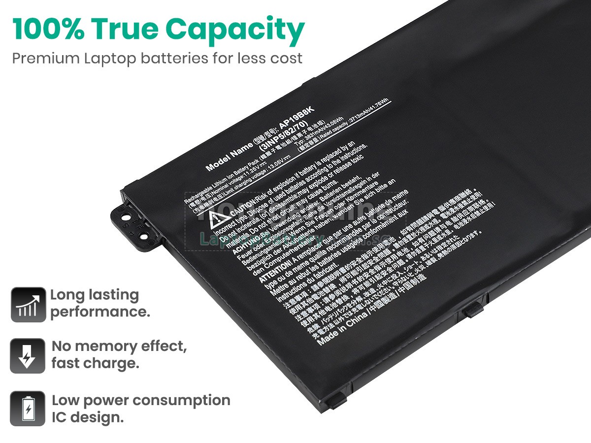 replacement Acer Aspire 3 A315-58-38NS battery
