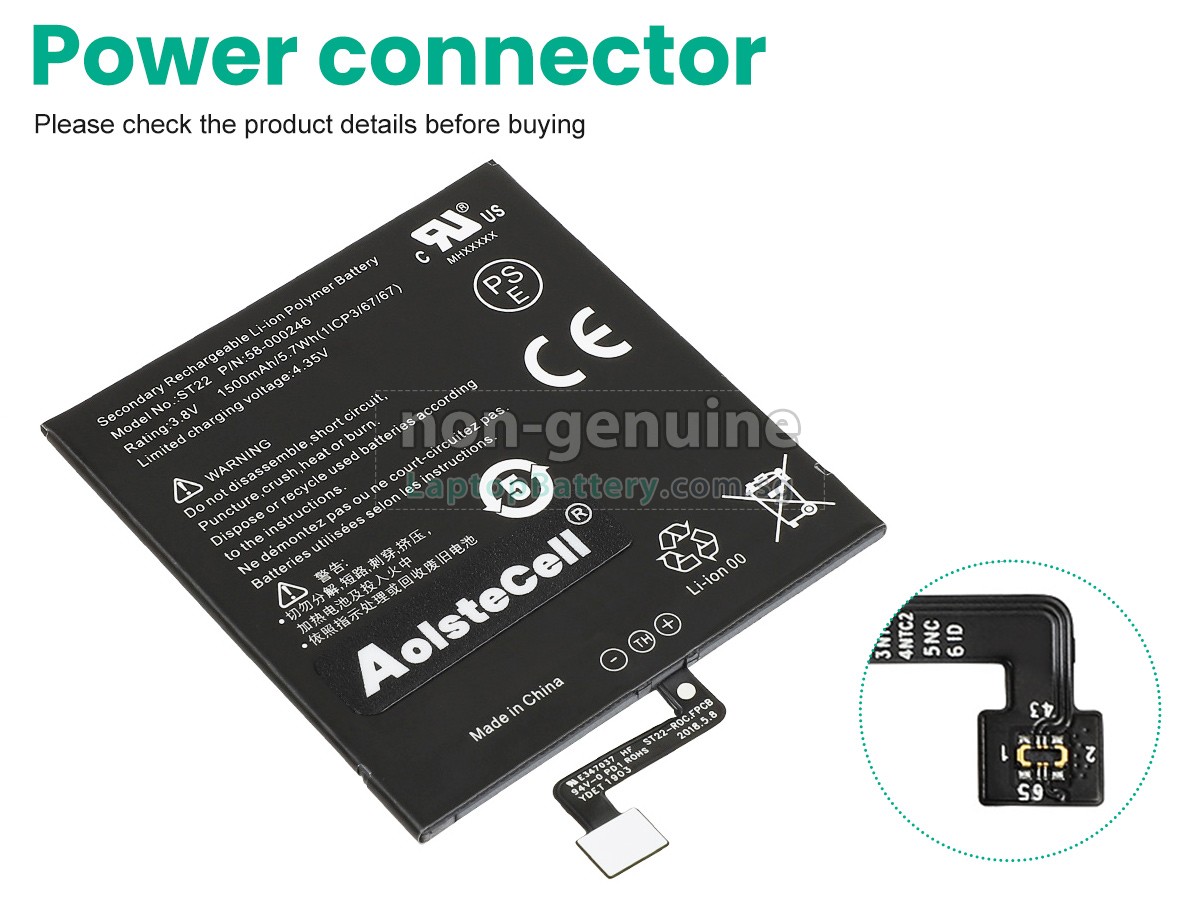 replacement Amazon KINDLE PAPERWHITE 4 (WI-FI ONLY) battery