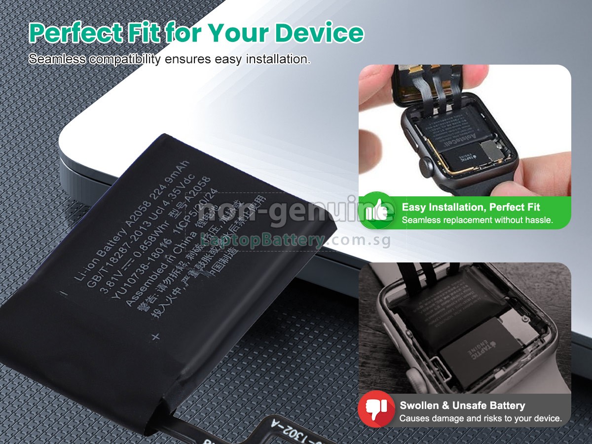 replacement Apple WATCH Series 4 HERMES LTE 40MM battery