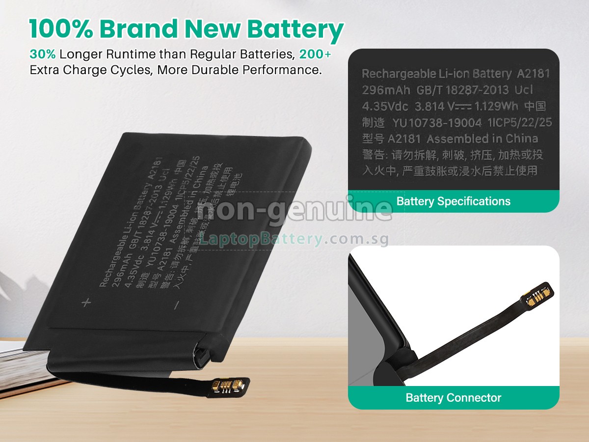 replacement Apple WATCH Series 5 HERMES GPS 44MM battery