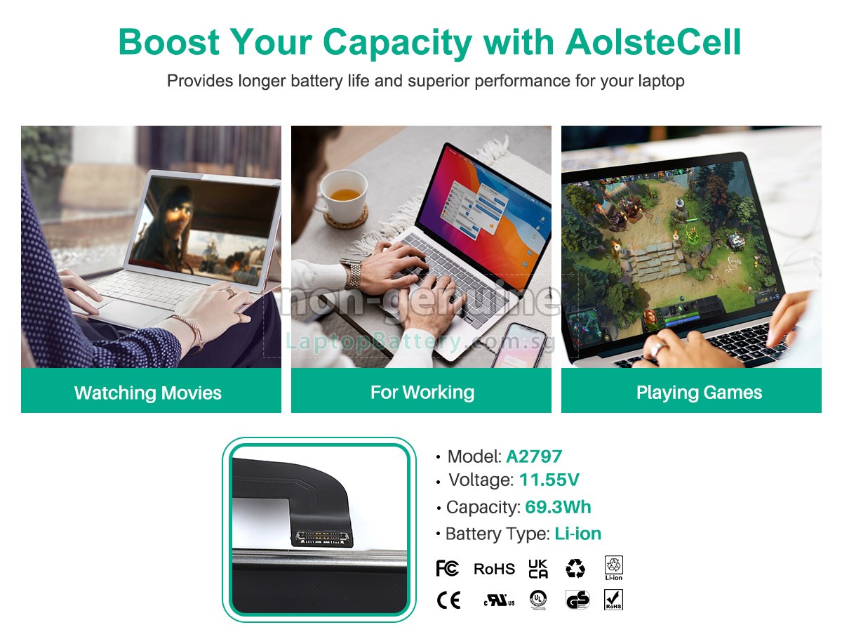 replacement Apple MacBook Air M2 15 inch battery