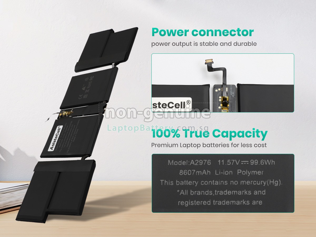 replacement Apple MacBook Pro 16-inch M3 MAX Late 2023 MRW33LL/A battery