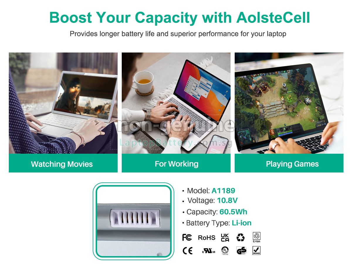 replacement Apple MacBook Pro 17 inch MA611J/A battery