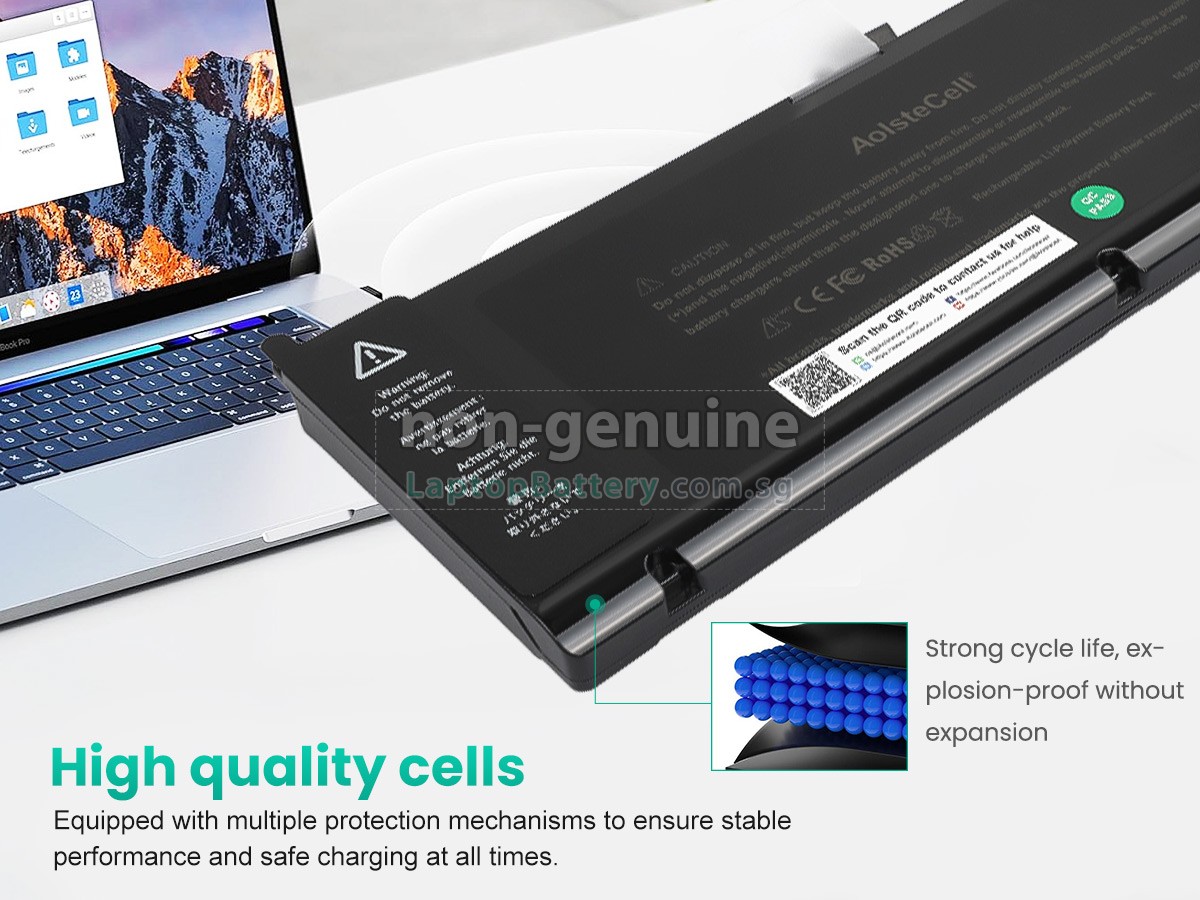 replacement Apple MacBook Pro 15.4 inch MC371LL/A battery