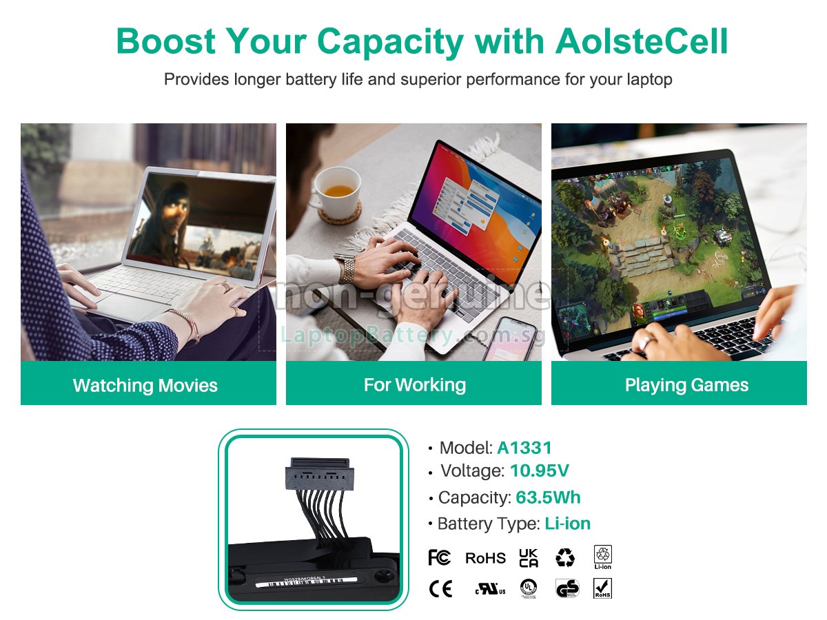 replacement Apple MacBook Unibody 13 inch battery