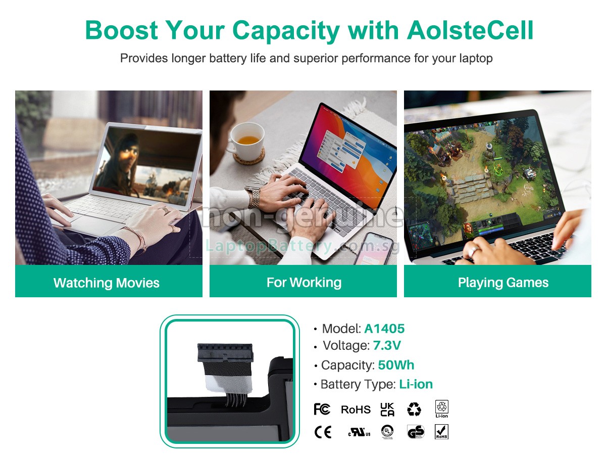 replacement Apple MacBook Air 13.3 MC503E/A battery