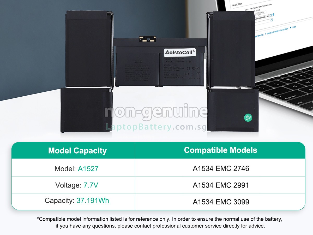 replacement Apple MacBook 12 inch Retina MLHA2LL/A battery