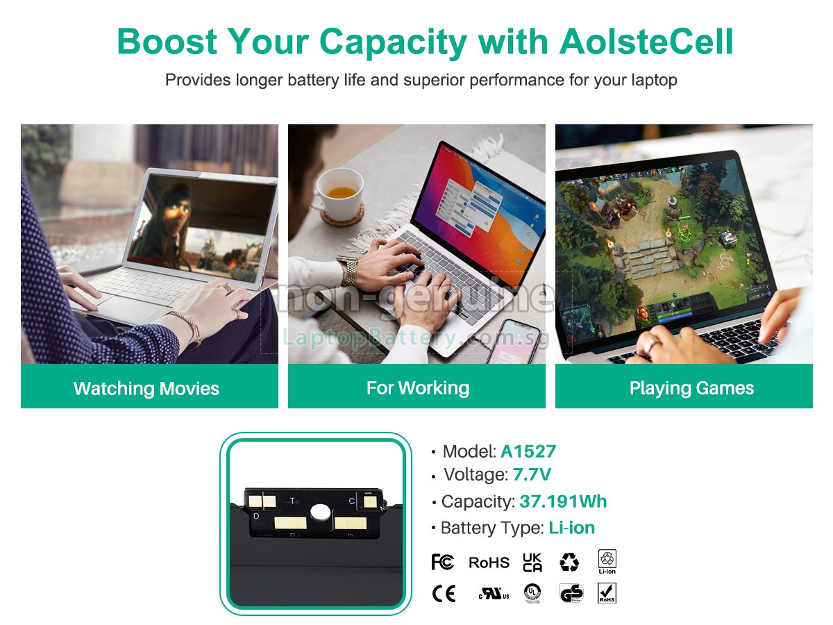 replacement Apple MacBook 12 inch Retina MLHA2LL/A battery