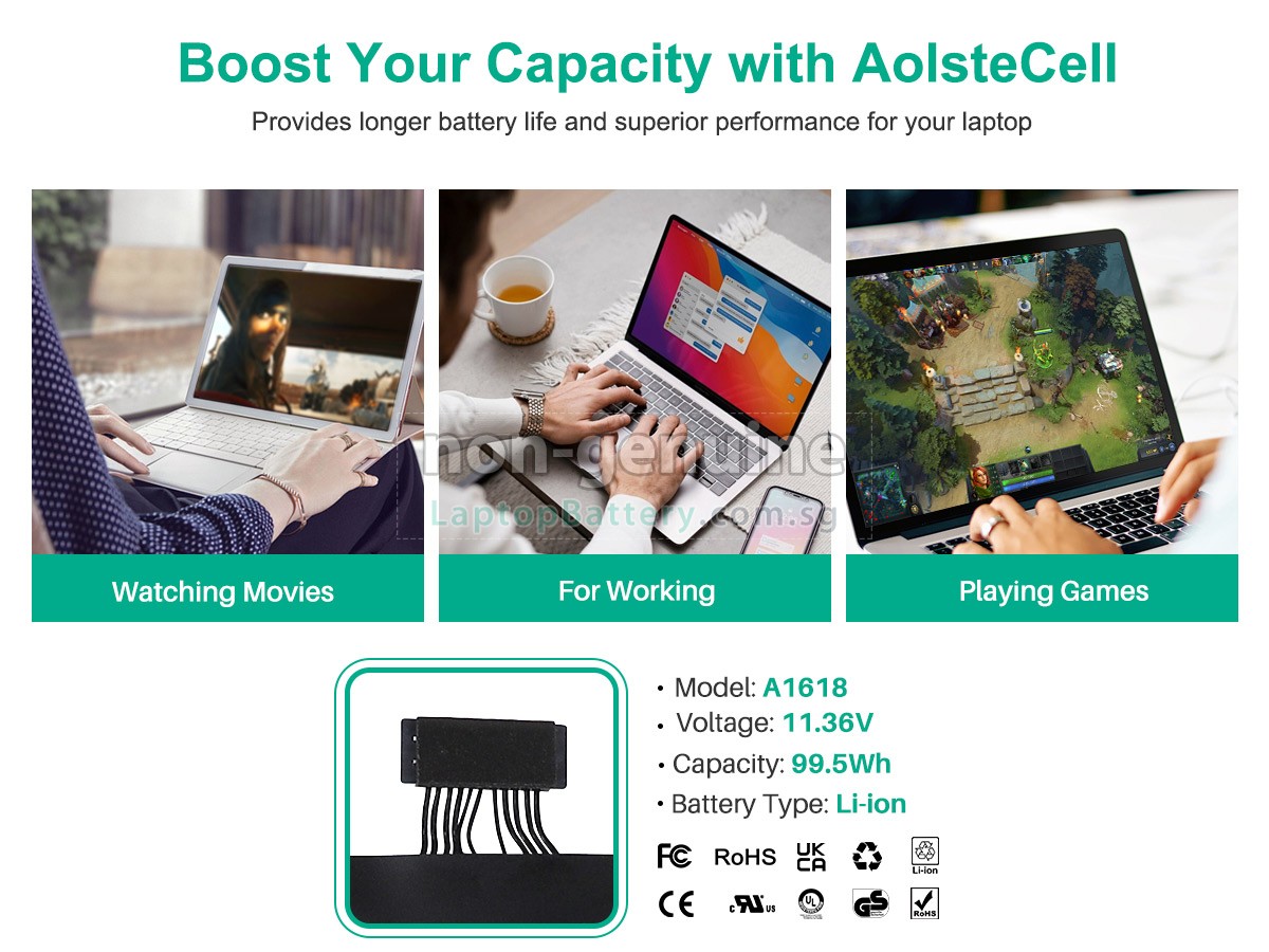 replacement Apple MacBook Pro 15_ A1398 Retina 2015 battery