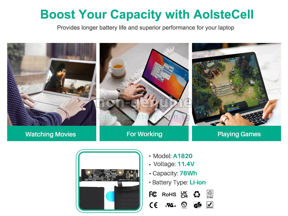 replacement Apple MacBook Pro 15.4 inch TOUCH MLH32LL/A* battery