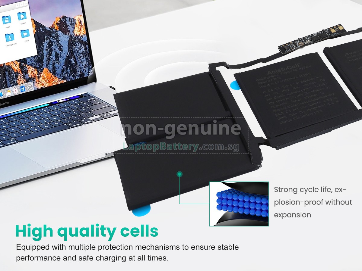 replacement Apple MacBook Pro 16-inch Core I7 2.6GHZ 2019 5600M battery