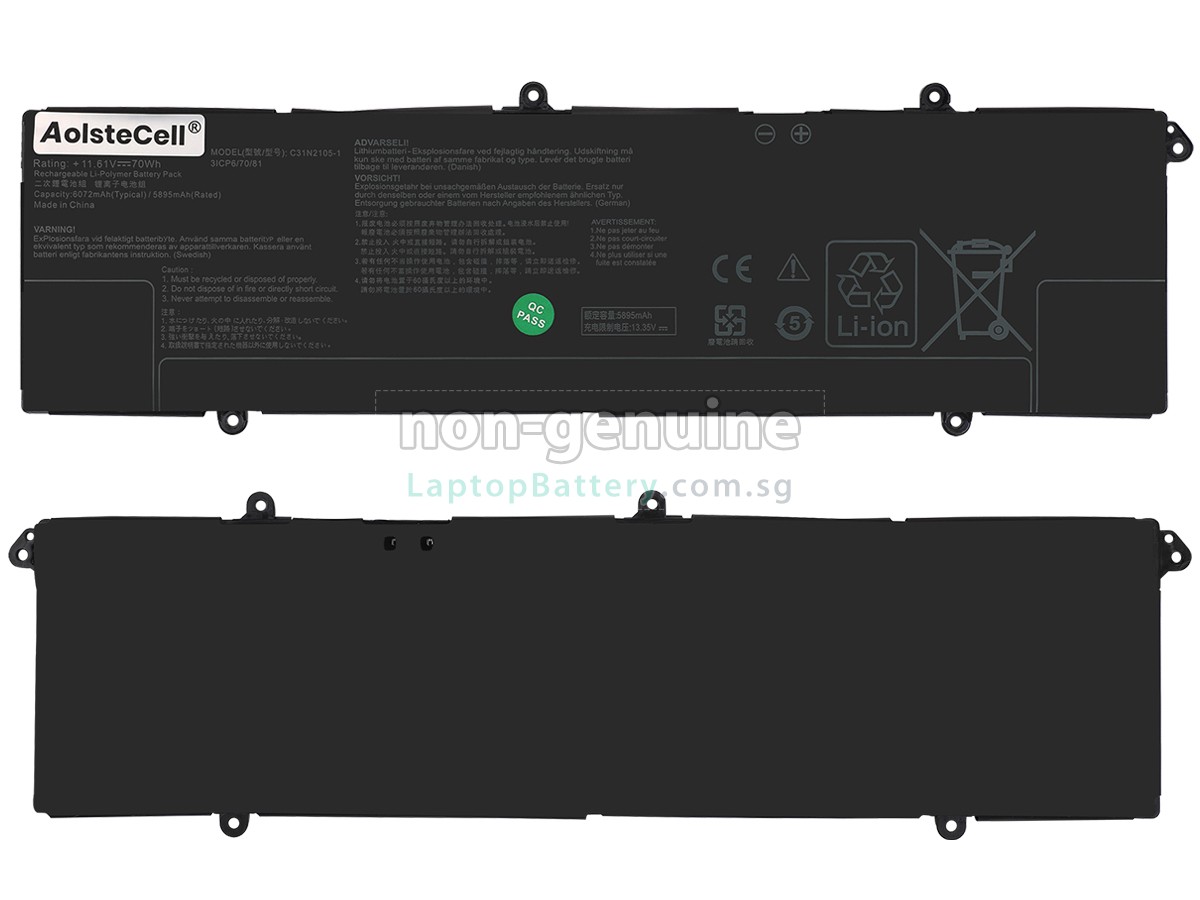 replacement Asus VivoBook K5504VA-ES96 battery