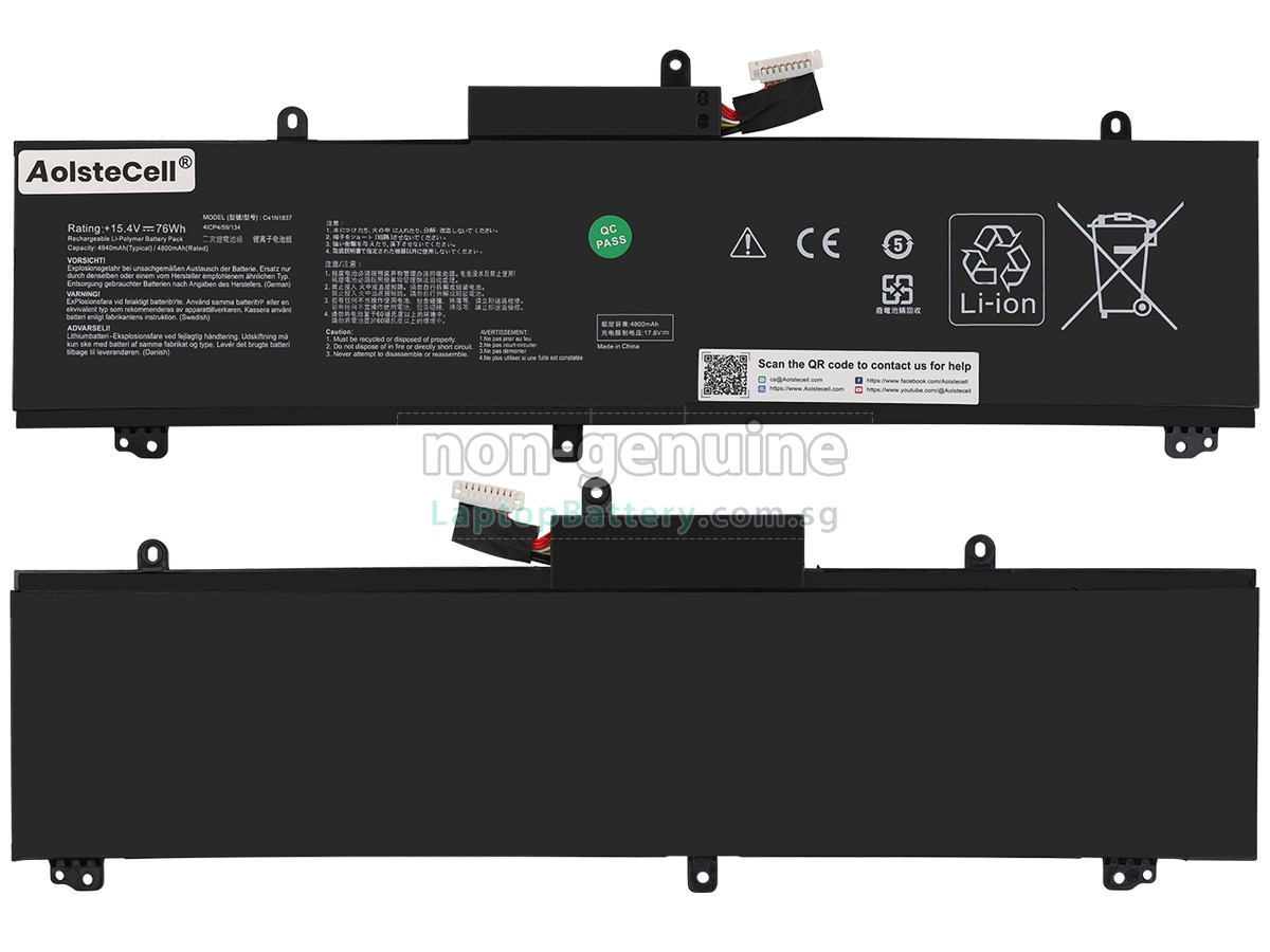 replacement Asus Rog ZEPHYRUS S15 GX502LXS-XS79 battery