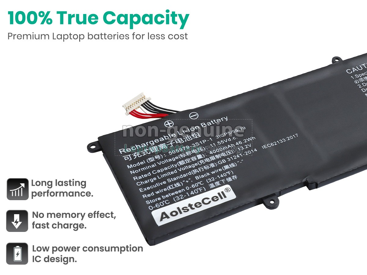 replacement CHUWI 505979-3S1P-1(3ICP5/59/79) battery