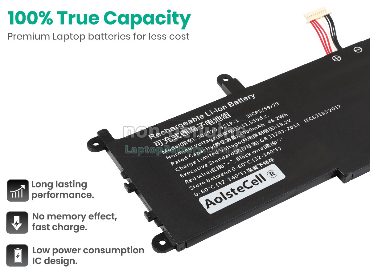 replacement CHUWI 505979-3S1P-1(3ICP5/59/79) battery
