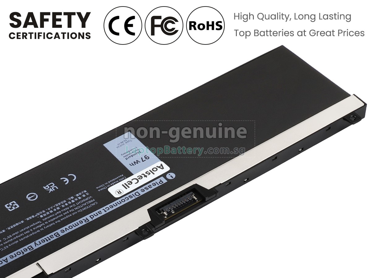 Battery for Dell NYFJH,replacement Dell NYFJH laptop battery from  Singapore(97Wh,9 cells)