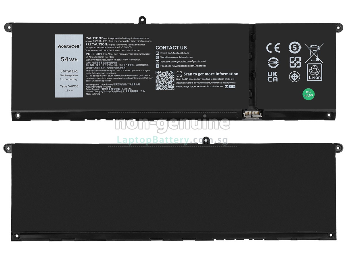 replacement Dell Inspiron 14 PLUS 7430 battery