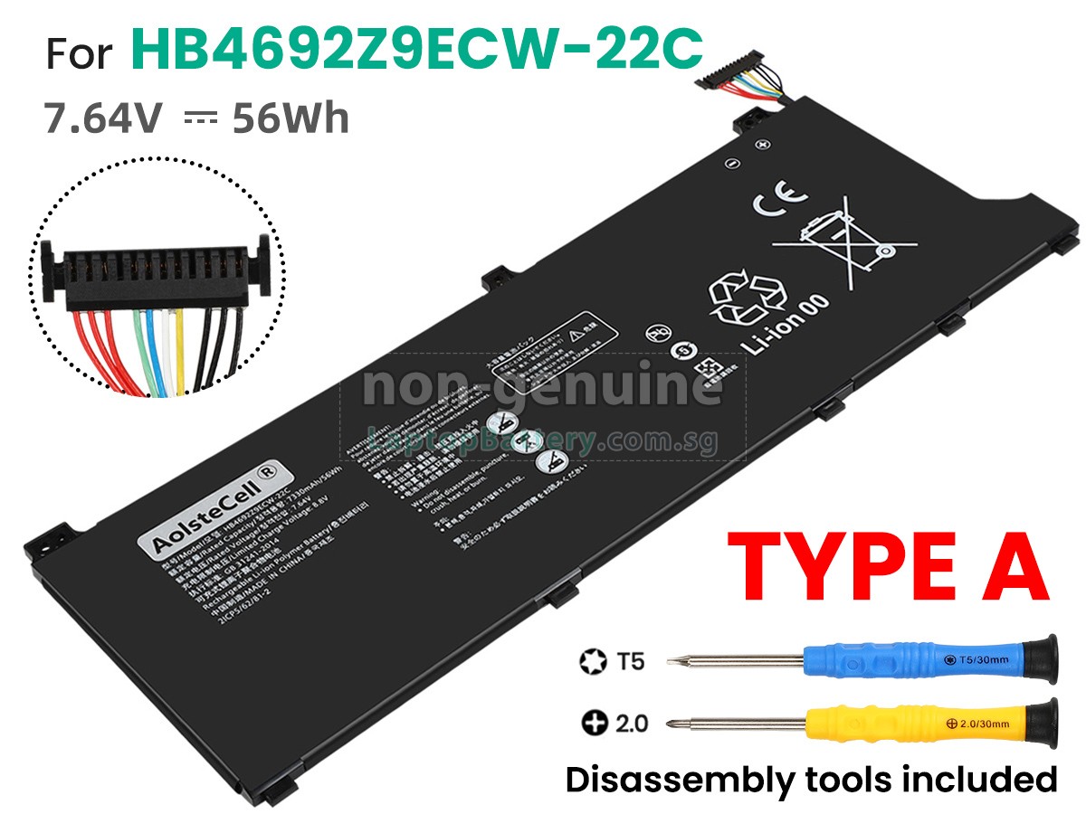 replacement Huawei MATEBOOK D 14-53010TVS battery