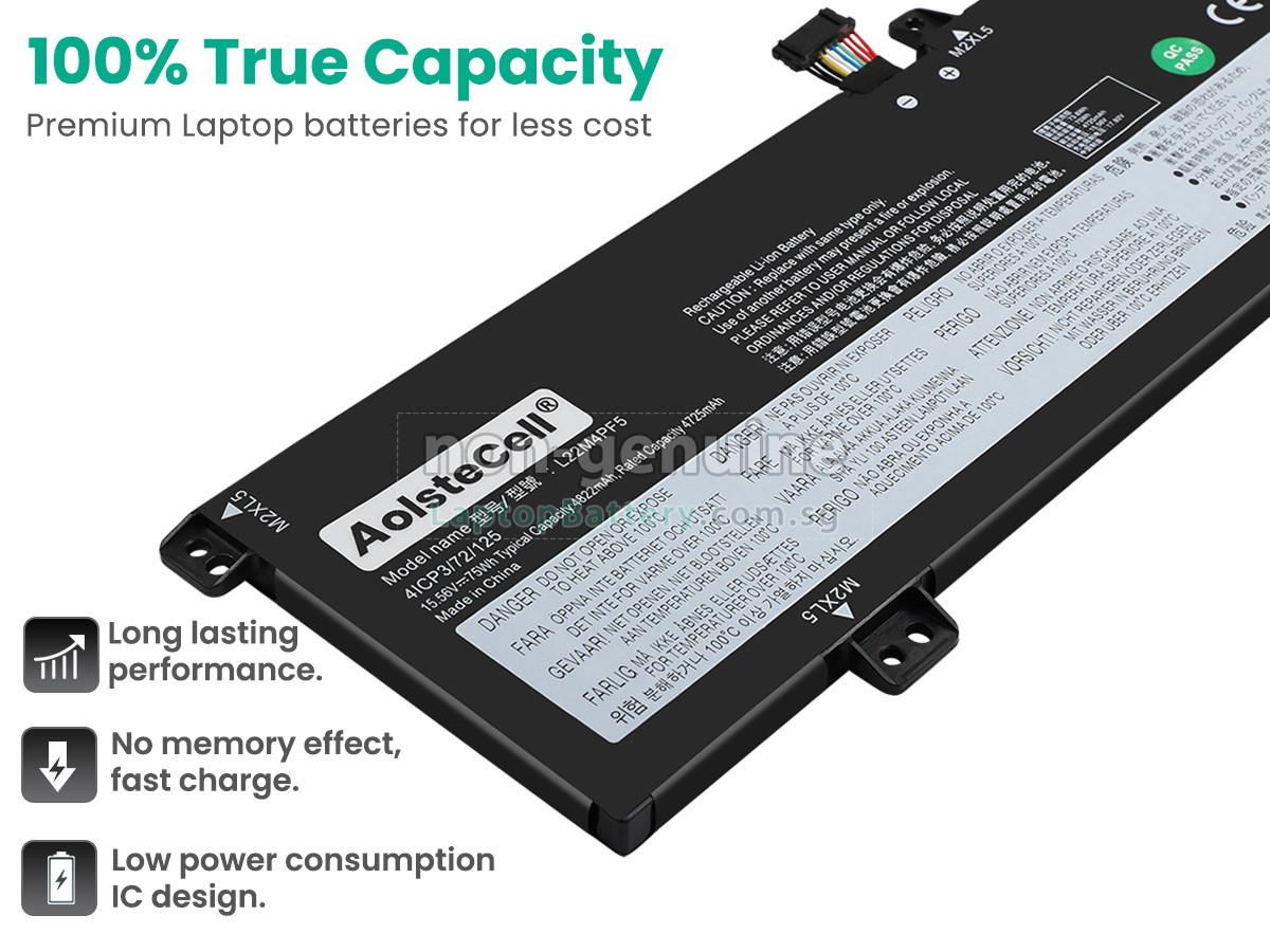 replacement Lenovo IdeaPad PRO 5 16ARP8-83AS000EHH battery