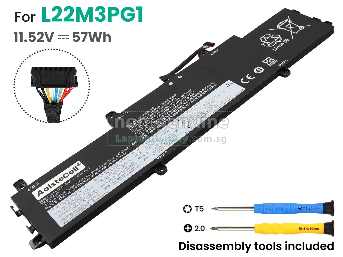replacement Lenovo IP SLIM 3 CHROME 14IAN8-83BN001GIX battery