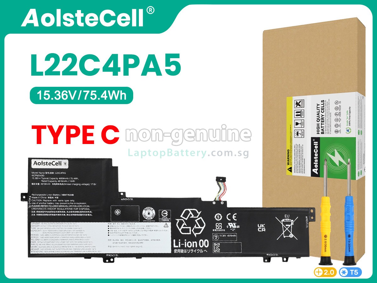 replacement Lenovo IdeaPad SLIM 5 16ABR8-82XG0054AR battery
