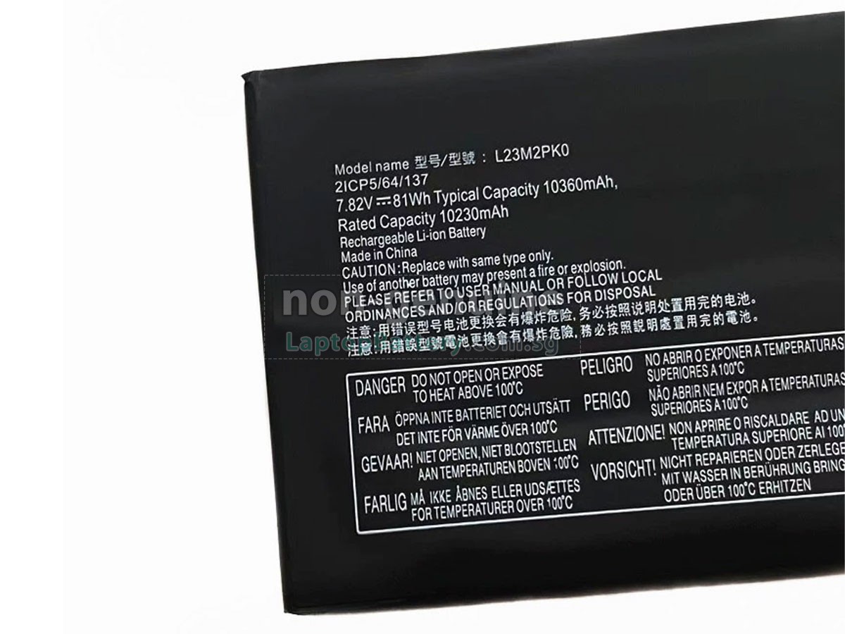 replacement Lenovo LEGION GO 8APU1-83E1 battery