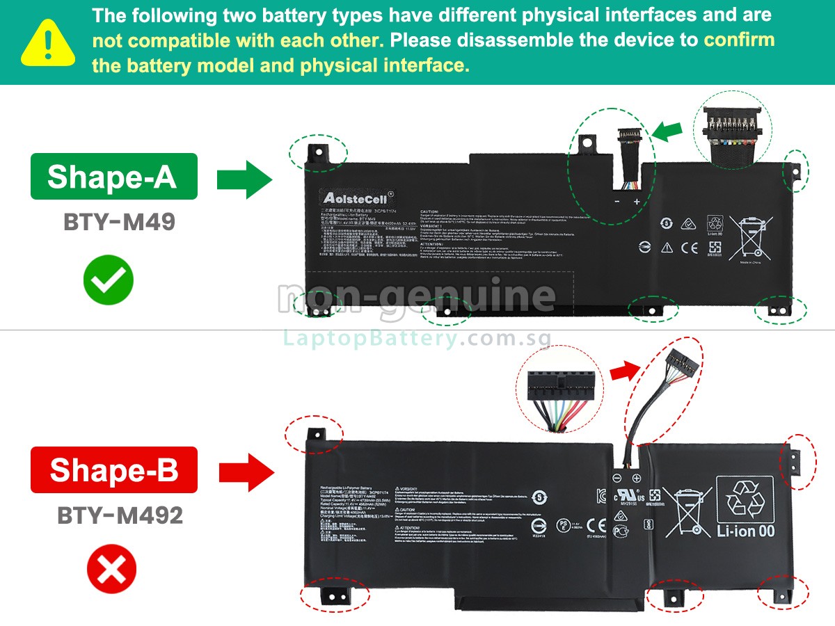 replacement MSI PRESTIGE 14 A12UC-092PL battery
