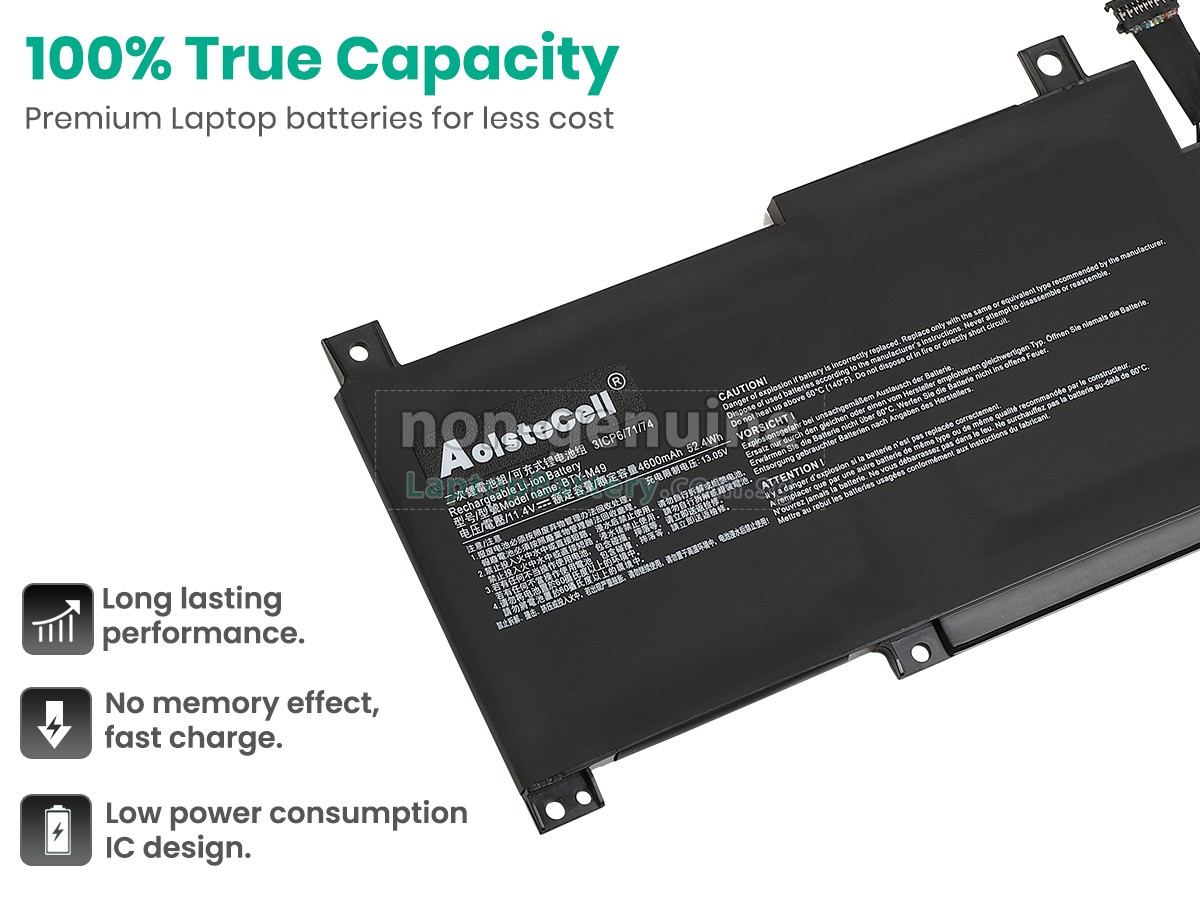 replacement MSI PRESTIGE 14 A12UC-092PL battery