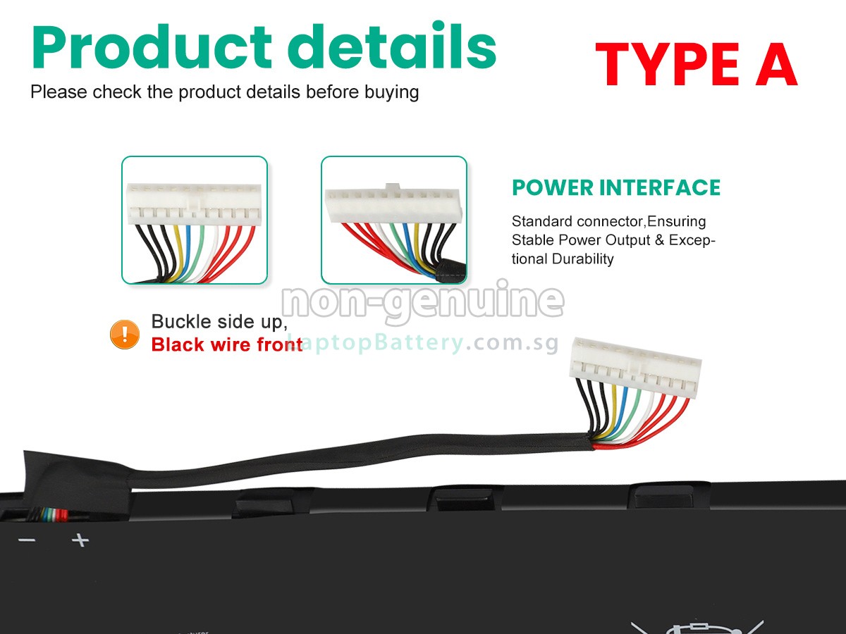 replacement MSI STEALTH GS77 12UH-060BE battery