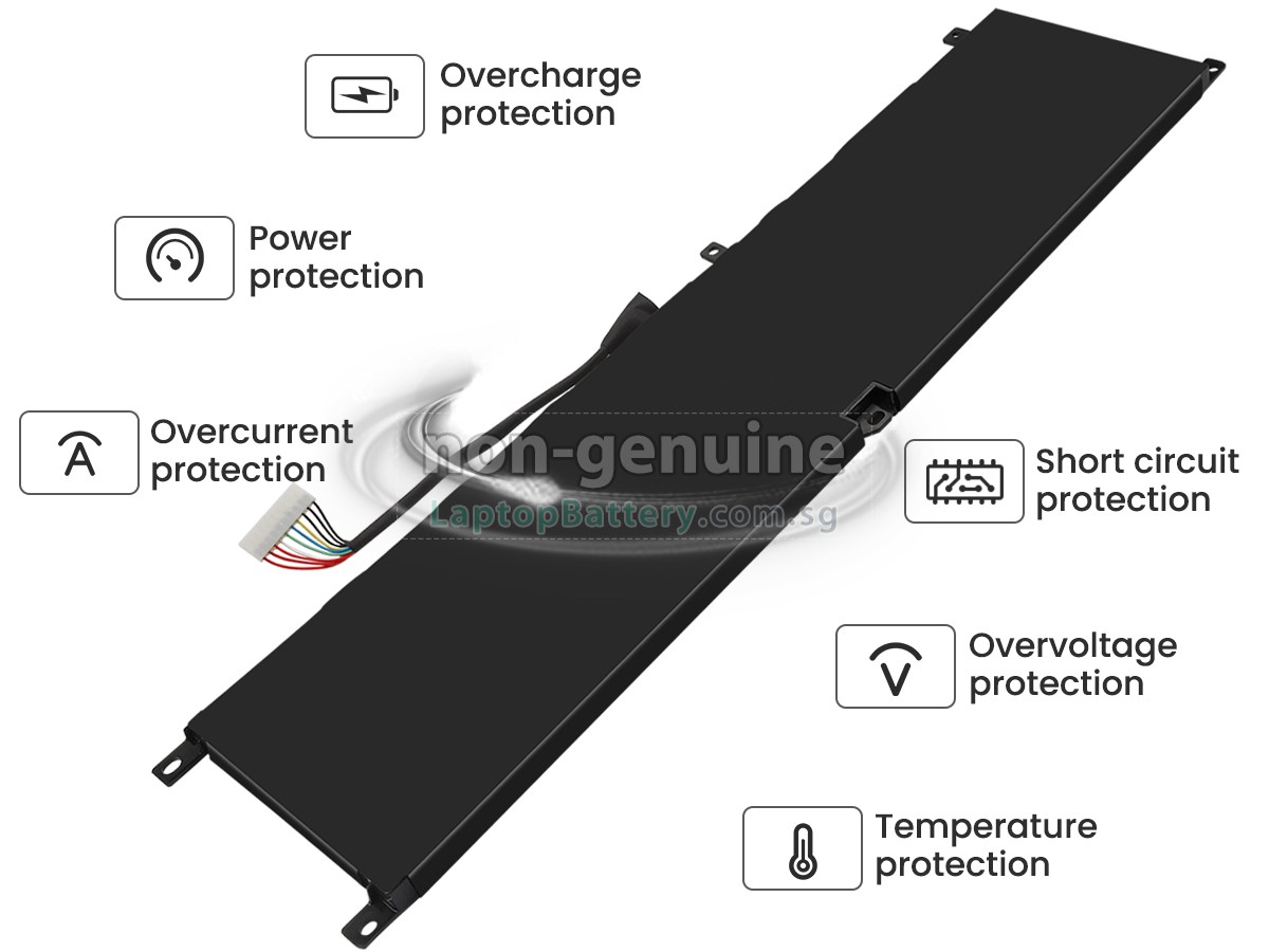replacement MSI STEALTH GS77 12UH-060BE battery