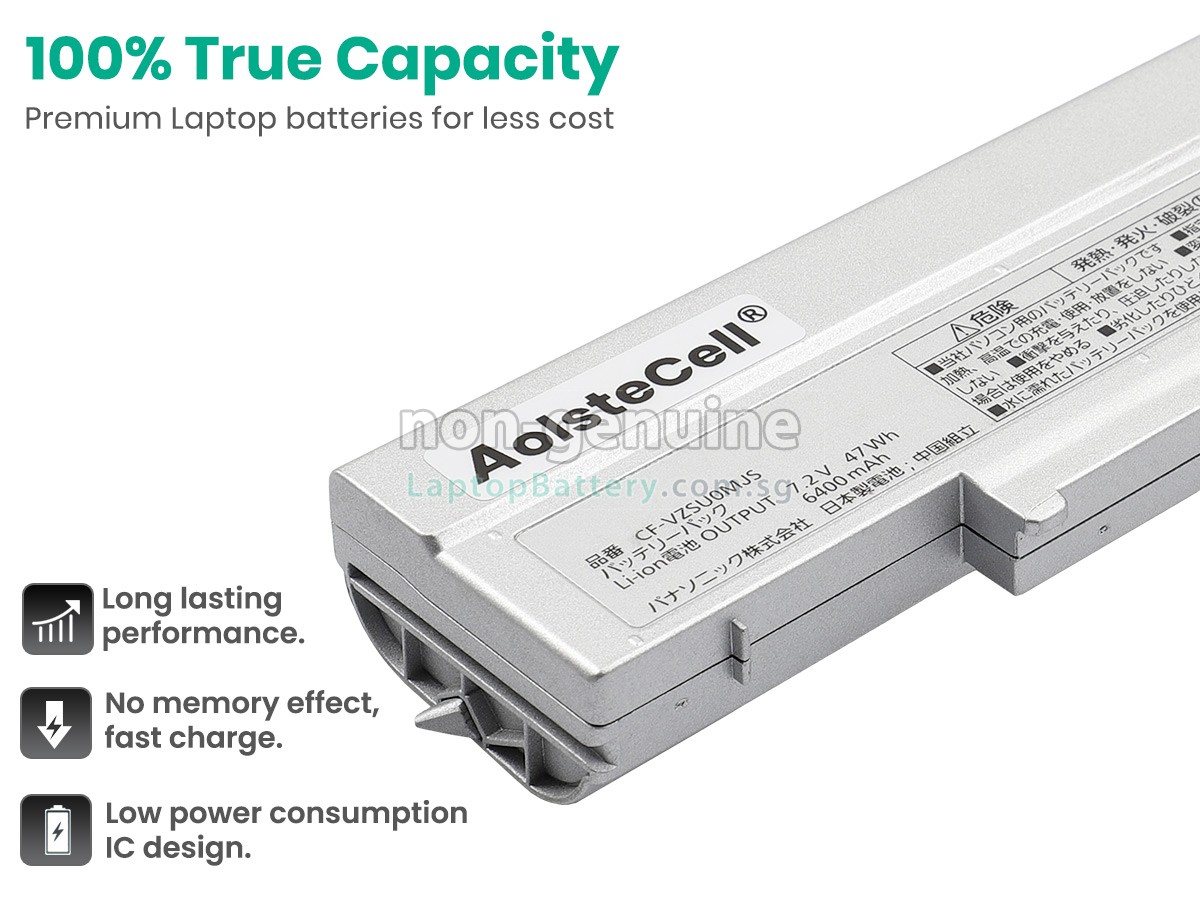 replacement Panasonic CFVZSU0NJS battery