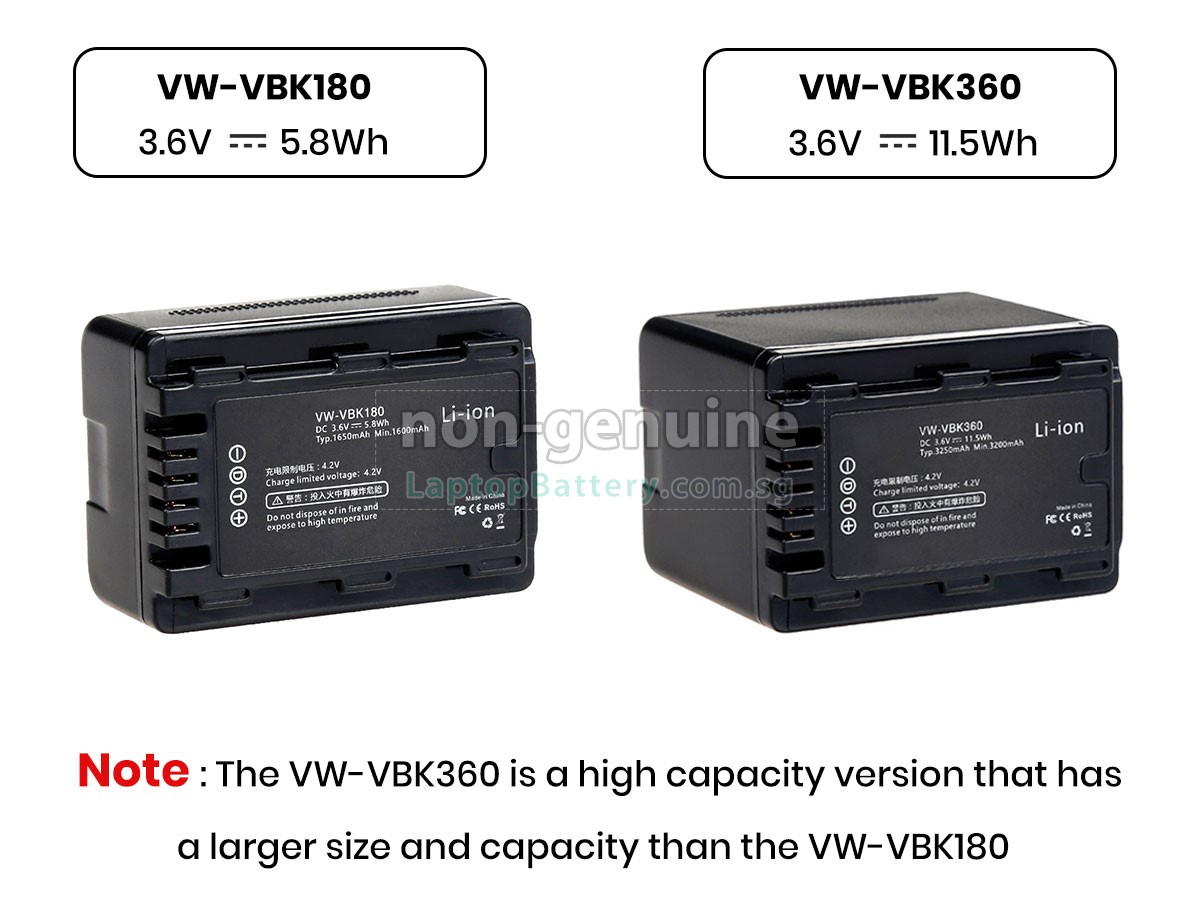 Battery for Panasonic HC-V600M,replacement Panasonic HC-V600M