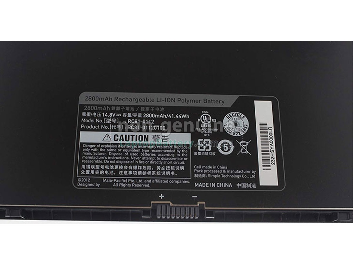 replacement Razer BLADE RC81-01120100 battery