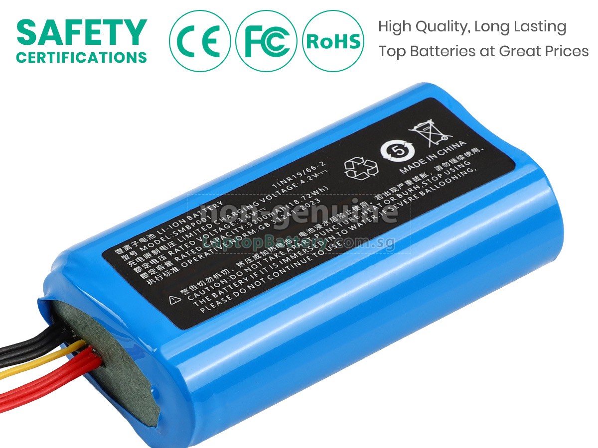 replacement Sunmi SM-INR18650M26-1S2P battery