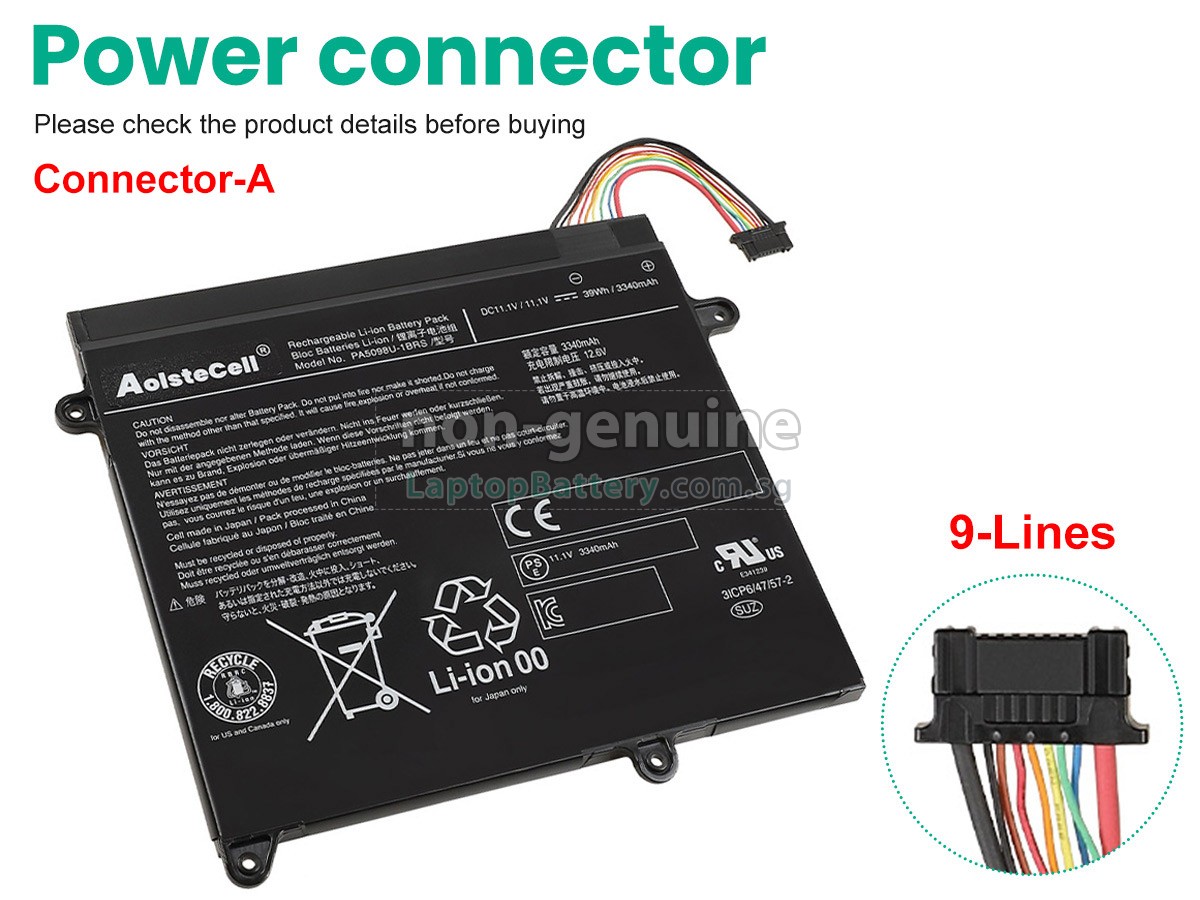 replacement Toshiba Portege Z10T-A1102L battery