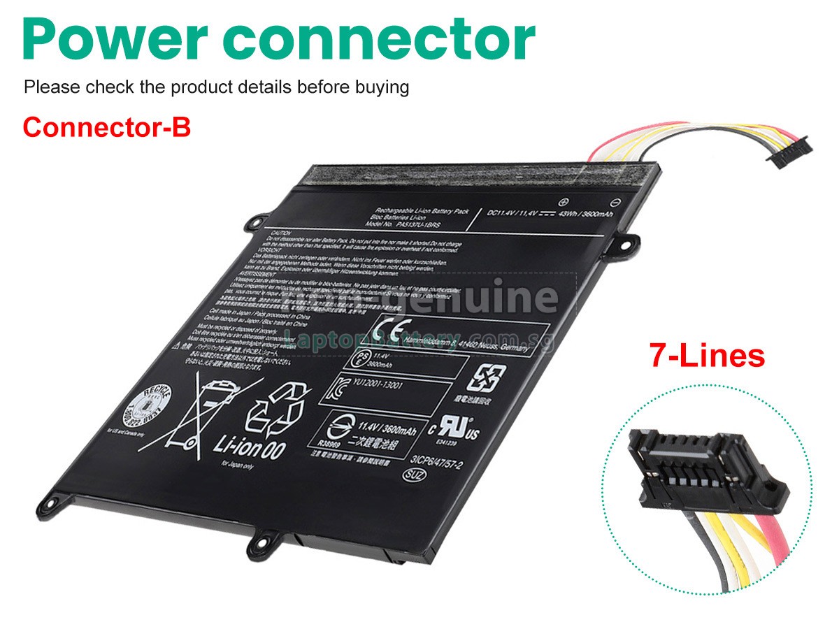 replacement Toshiba Portege Z10T-A1102L battery