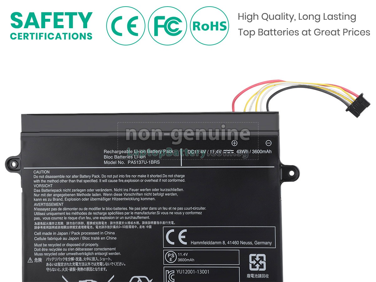 replacement Toshiba Portege Z10T-A1102L battery