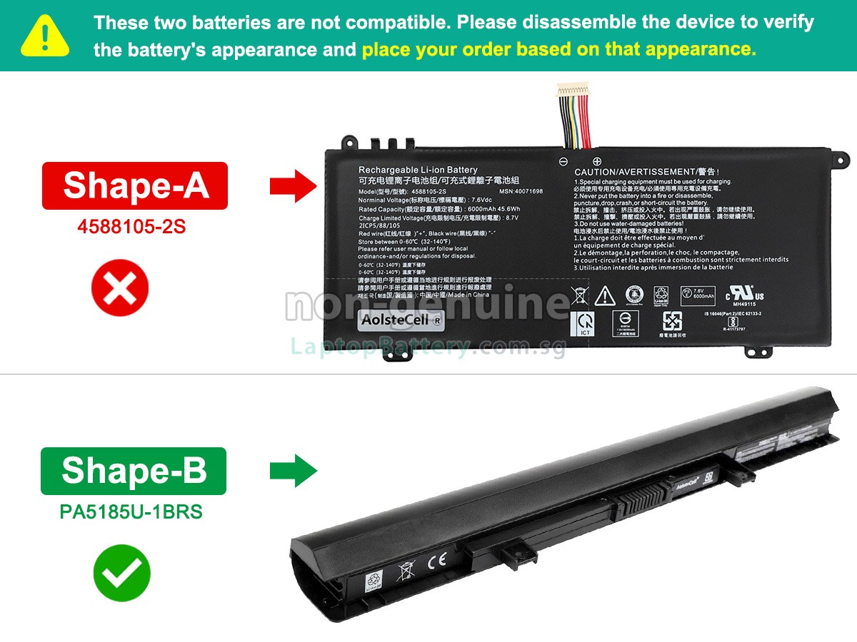 replacement Toshiba Satellite C50D-B01G battery
